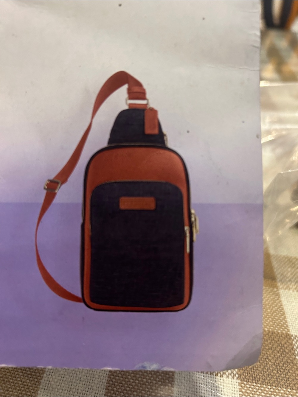 Black and Brown Crossbody Shoulder Bag